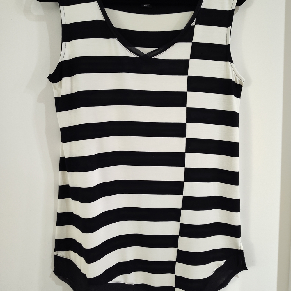 A-Symmetrical Striped Tunic